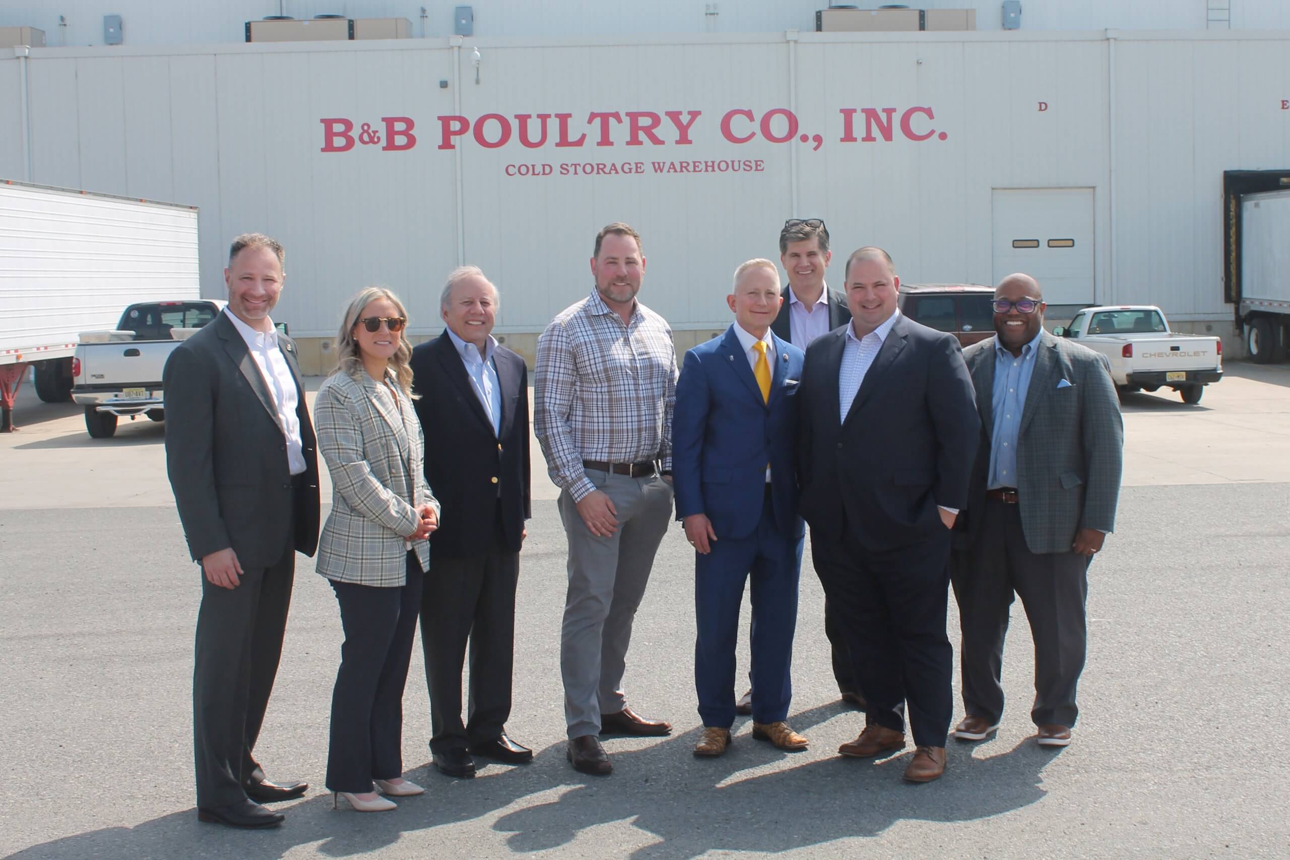 Photo the includes representatives of B&B Poultry, Millantrust Bank and the Federal Home Loan Bank of New York
